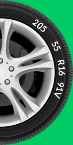 Select your tyre size and speed rating
